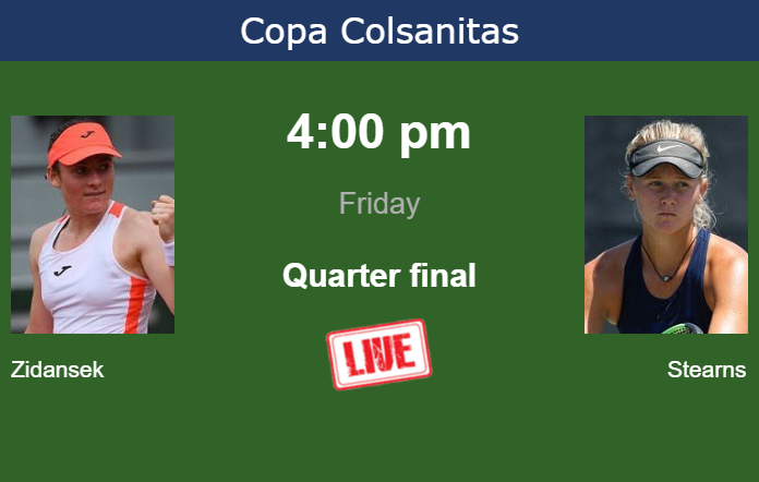 Friday Live Streaming Tamara Zidansek vs Peyton Stearns