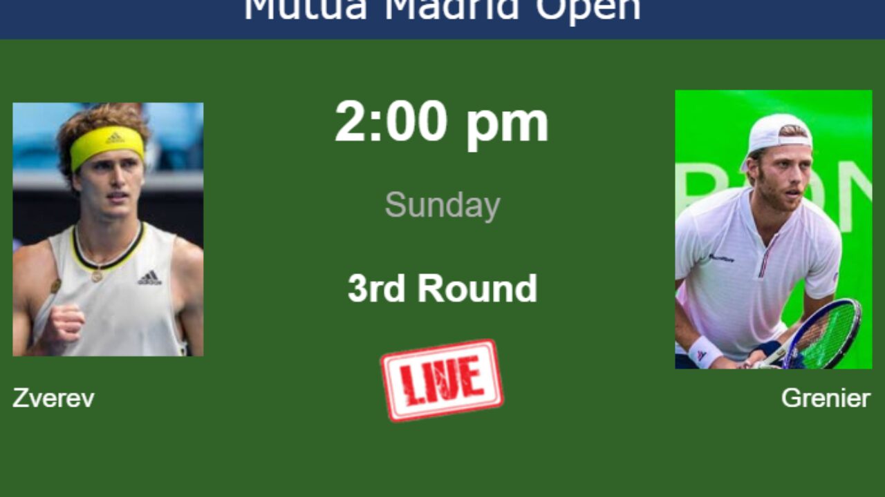 zverev madrid live stream