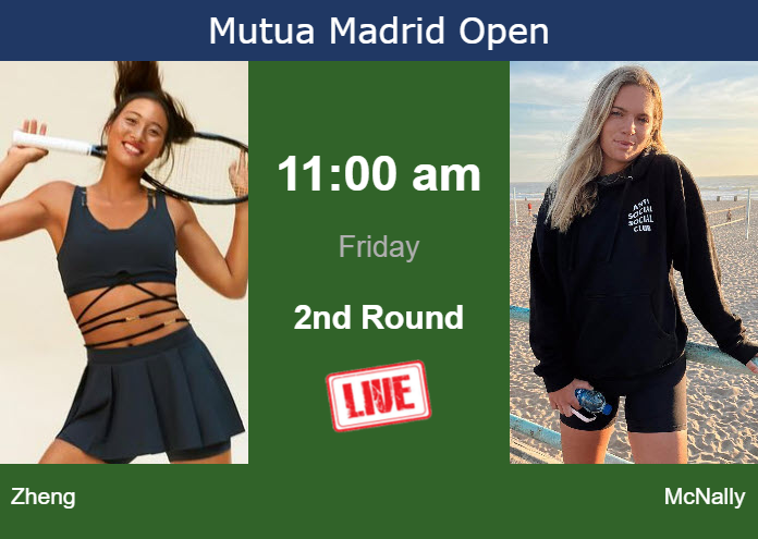 Thursday Live Streaming Qinwen Zheng Vs Caty Mcnally Thursday Live Streaming Qinwen Zheng vs Caty McNally