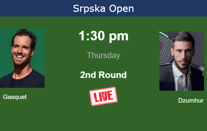 How to watch Gasquet vs. Dzumhur on live streaming in Banja Luka on Thursday Thursday Live Streaming Richard Gasquet vs Damir Dzumhur