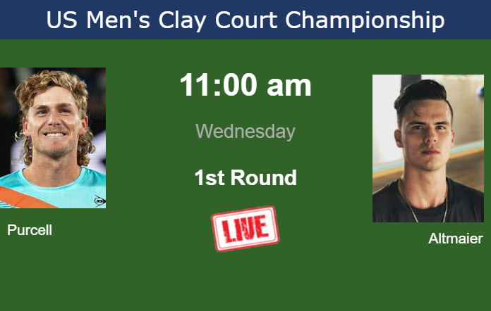 Wednesday Live Streaming Max Purcell vs Daniel Altmaier