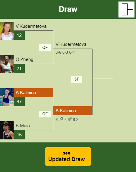 Anhelina Kalinina Draw info