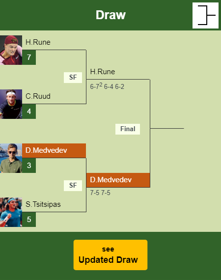 Daniil Medvedev Draw info