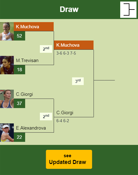 Karolina Muchova Draw info