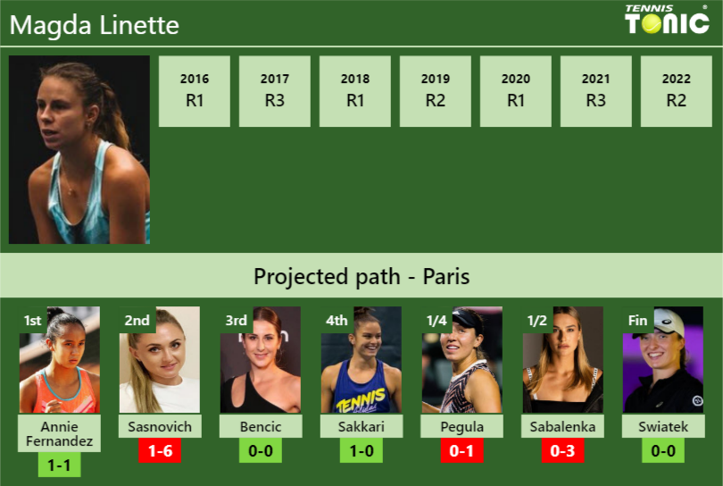 Magda Linette Stats info