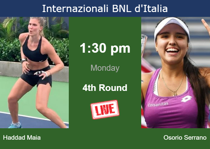 Monday Live Streaming Beatriz Haddad Maia vs Maria Camila Osorio Serrano