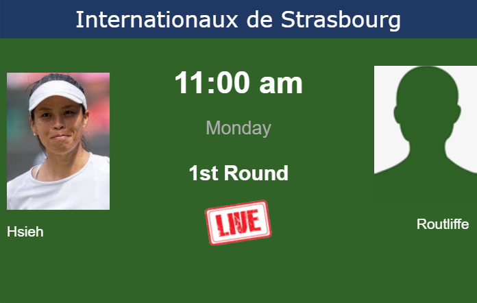 Monday Live Streaming Su-Wei Hsieh vs Erin Routliffe
