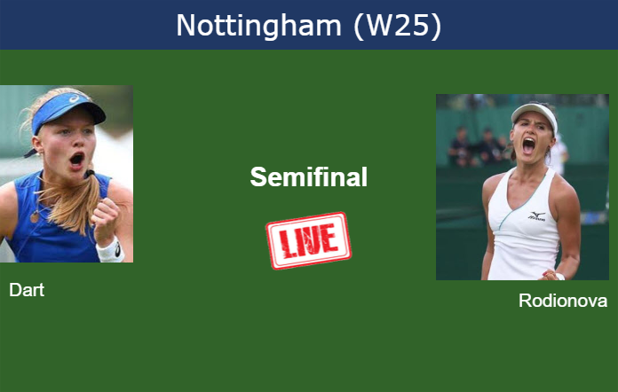 Saturday Live Streaming Harriet Dart vs Arina Rodionova