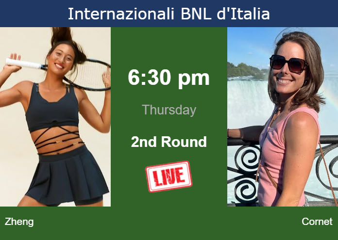 How To Watch Zheng Vs. Cornet On Live Streaming In Rome On Thursday ...