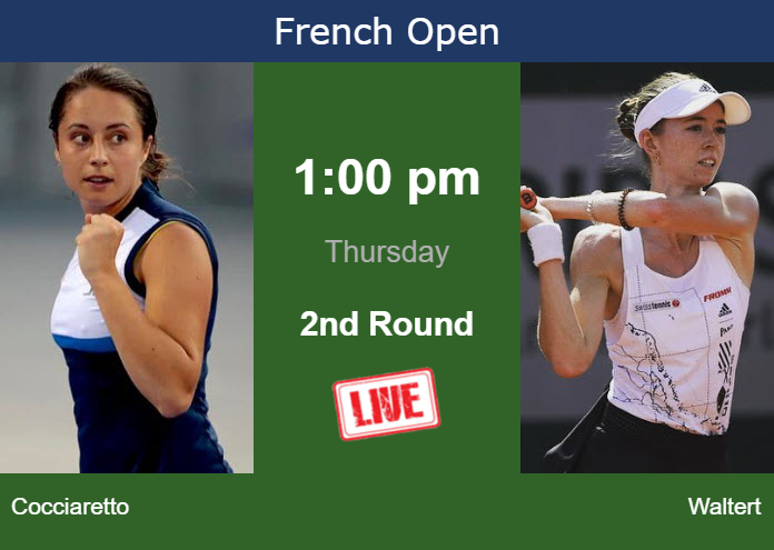 How To Watch Cocciaretto Vs Waltert On Live Streaming At The French Open On Thursday Tennis 5045