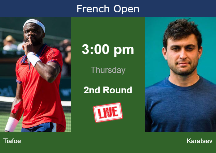 Wednesday Live Streaming Frances Tiafoe vs Aslan Karatsev
