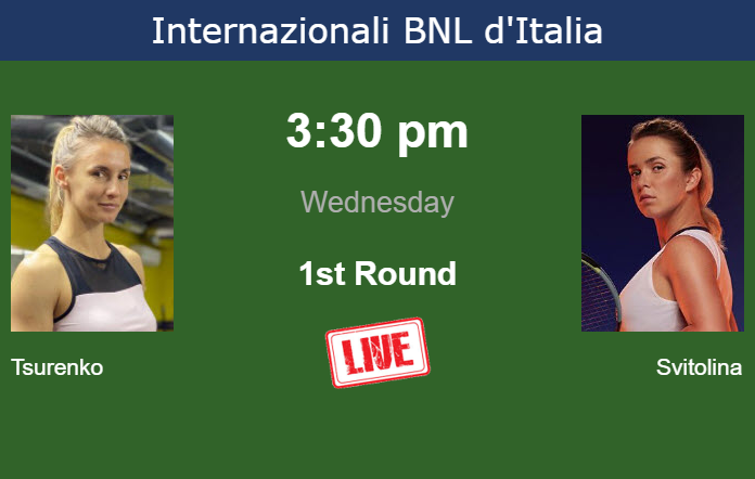 Wednesday Live Streaming Lesya Tsurenko vs Elina Svitolina