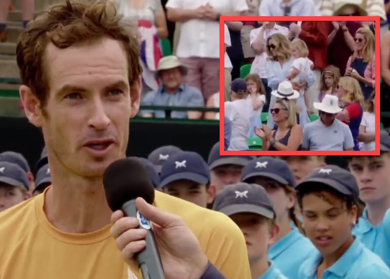 VIDEO. Andy Murray gets emotional seeing his kids after winning the ...