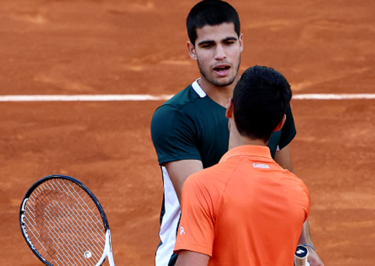 Carlos Alcaraz And Novak Djokovic