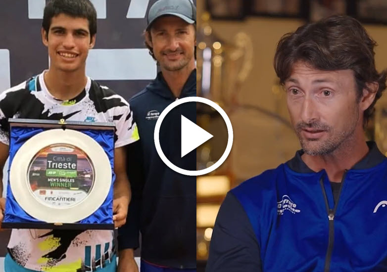 Carlos Alcaraz And His Coach Ferrero