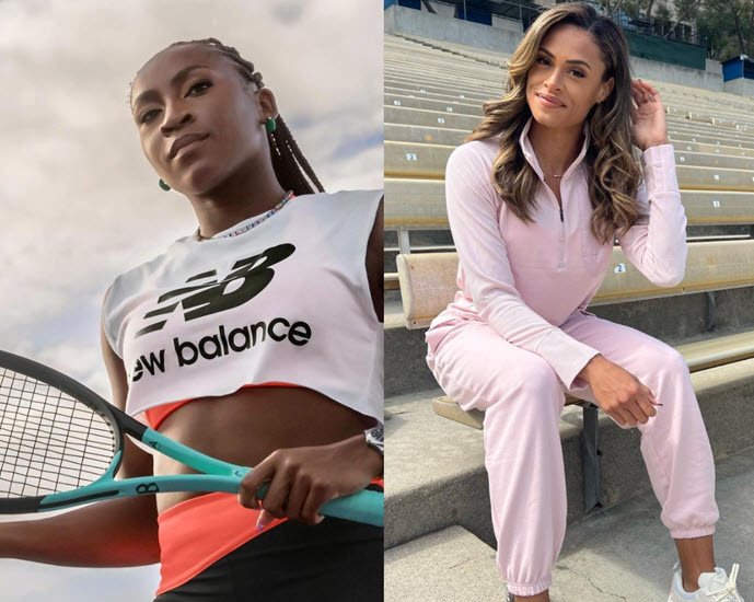 Coco Gauff and Sydney McLaughlin feature together in New Balance