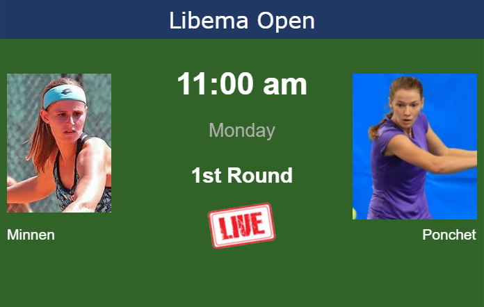 Monday Live Streaming Greetje Minnen vs Jessika Ponchet