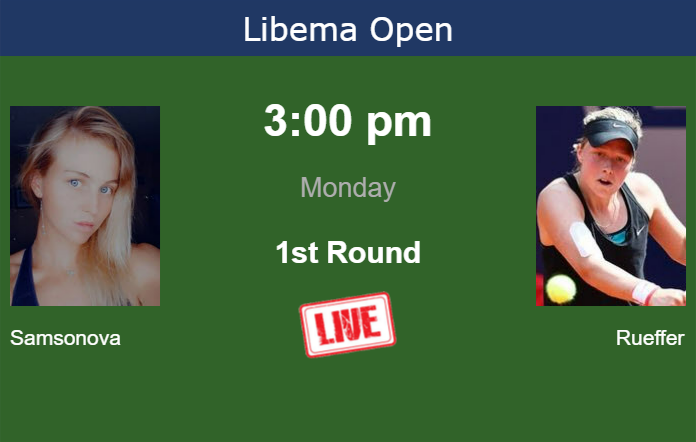 Monday Live Streaming Liudmila Samsonova vs Lena Papadakis