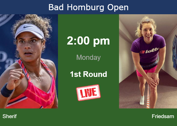 Monday Live Streaming Mayar Sherif vs Anna-Lena Friedsam