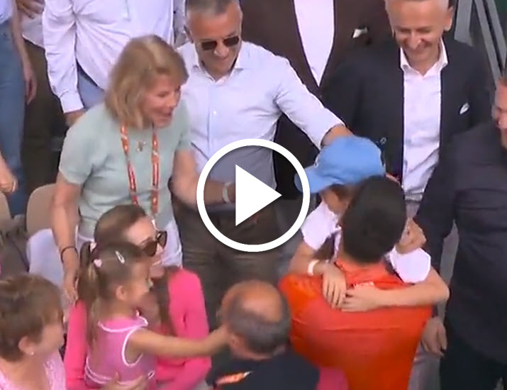 Novak Djokovic Celebrates With His Family Novak Djokovic Celebrates With His Family