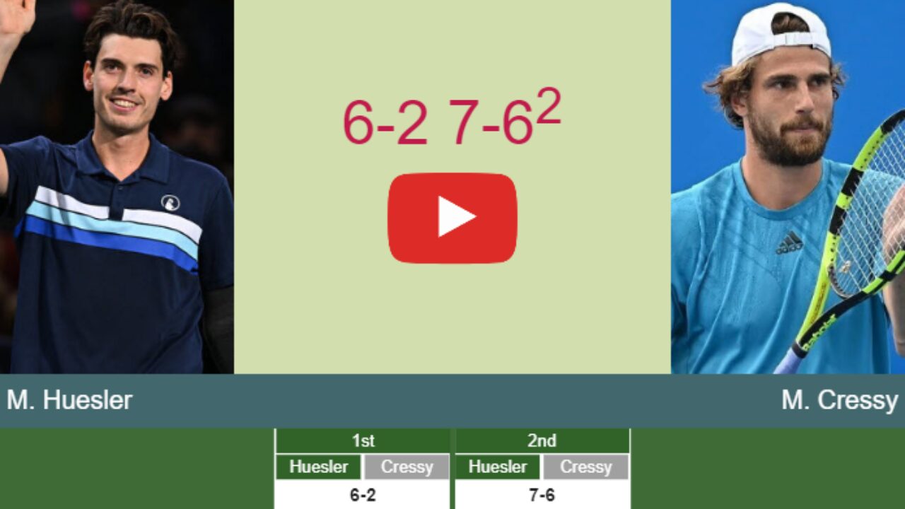 Marc-Andrea Huesler shocks Cressy at the 1st round to play vs Hijikata - S RESULTS - Tennis Tonic