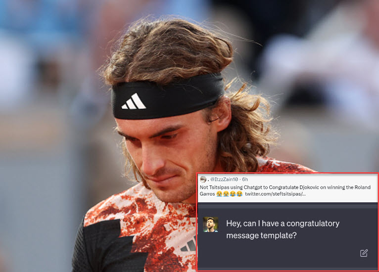 Stefanos Tsitsipas Criticized By Fans For Seemingly Using Chatgpt