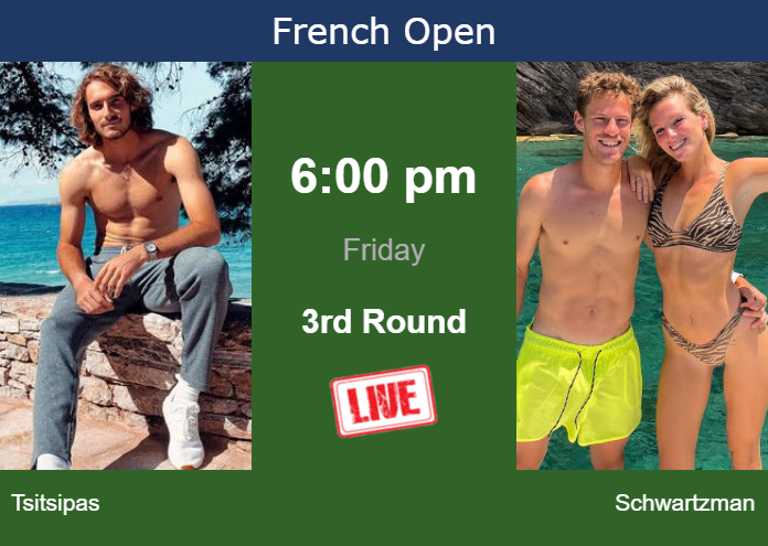 Thursday Live Streaming Stefanos Tsitsipas vs Diego Schwartzman
