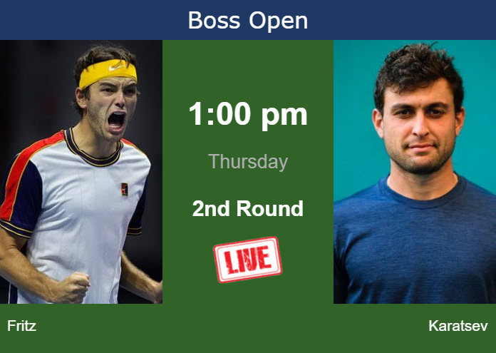 Thursday Live Streaming Taylor Fritz Vs Aslan Karatsev Thursday Live Streaming Taylor Fritz vs Aslan Karatsev