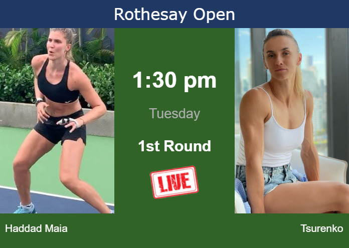 How To Watch Haddad Maia Vs Tsurenko On Live Streaming In Nottingham On Tuesday Tennis Tonic 