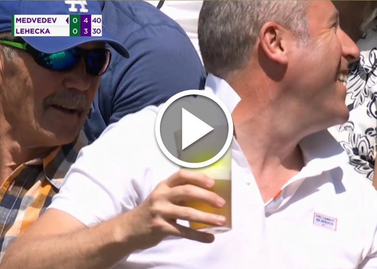 A Ball Falling In A Glass In Wimbledon A Ball Falling In A Glass In Wimbledon