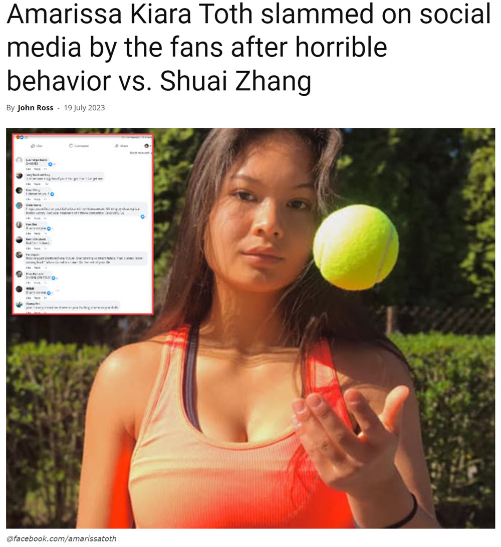 Amarissa Kiara Toth Slammed On Social Media By The Fans After Horrible Behavior Vs. Shuai Zhang