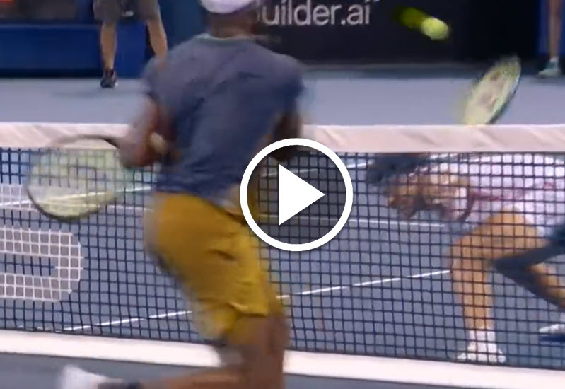 Ben Shelton Weird Shot Vs Frances Tiafoe