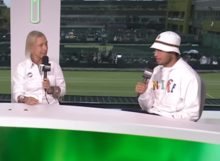 Carlos Alcaraz And Martina Navratilova Carlos Alcaraz And Martina Navratilova