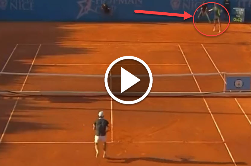 Carlos Alcaraz Strikes An Incredible Shot During Hopman Cup Match