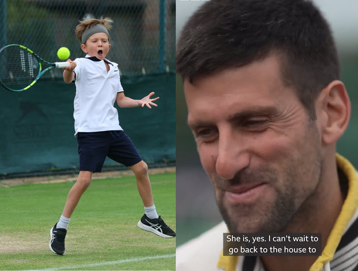 WIMBLEDON. Novak Djokovic talks about his son Stefan and daughter Tara ...