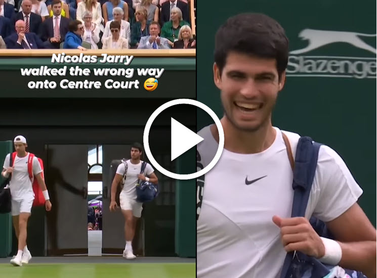 Funny. Nicolas Jarry Walks The Wrong Way Before His Match Vs. Carlos Alcaraz Funny. Nicolas Jarry Walks The Wrong Way Before His Match Vs. Carlos Alcaraz
