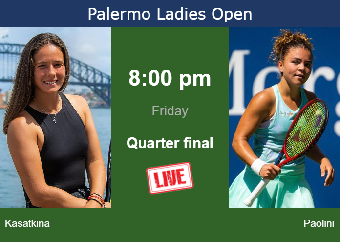 Jasmine Paolini vs Daria Kasatkina: Watch Live (Where to Find the Match)