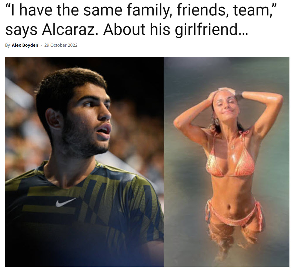 I Have The Same Family, Friends, Team, Says Alcaraz. About His Girlfriend