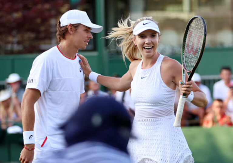 WIMBLEDON. Katie Boulter about playing mixed doubles with boyfriend De ...