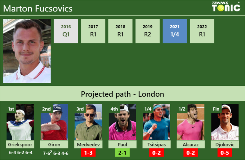 Marton Fucsovics Stats info