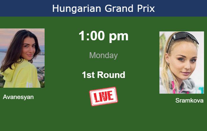 How To Watch Avanesyan Vs Sramkova On Live Streaming In Budapest On Monday Tennis Tonic 2342