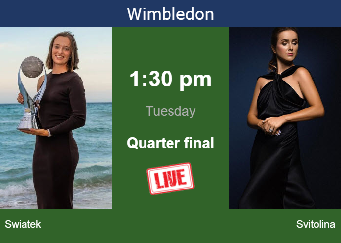 Monday Live Streaming Iga Swiatek Vs Elina Svitolina Monday Live Streaming Iga Swiatek vs Elina Svitolina