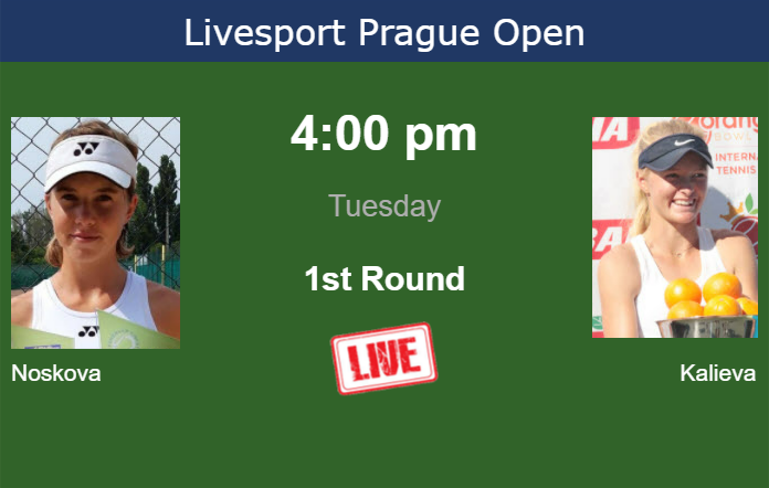 Monday Live Streaming Linda Noskova vs Elvina Kalieva