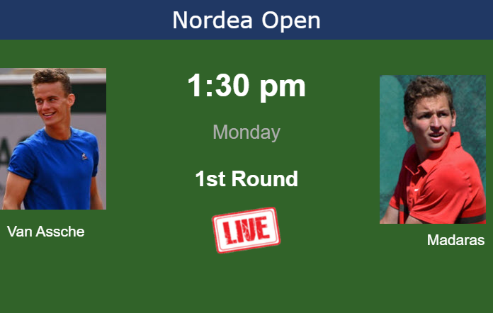 Monday Live Streaming Luca Van Assche vs Dragos Nicolae Madaras