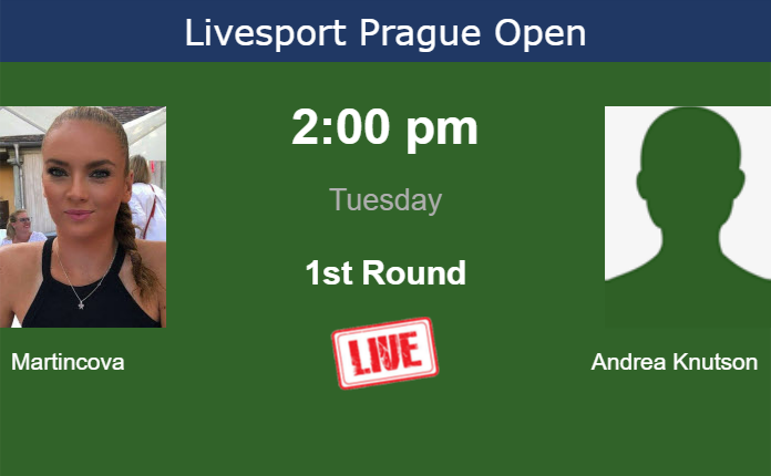 Monday Live Streaming Tereza Martincova vs Gabriela Andrea Knutson