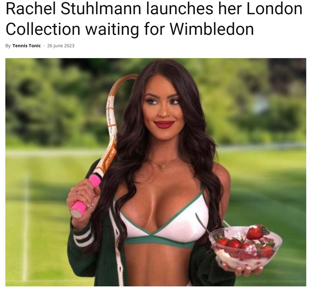 Rachel Stuhlmann Launches Her London Collection Waiting For Wimbledon