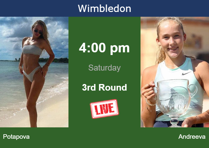 Saturday Live Streaming Anastasia Potapova Vs Mirra Andreeva Saturday Live Streaming Anastasia Potapova vs Mirra Andreeva