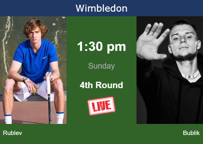 Saturday Live Streaming Andrey Rublev vs Alexander Bublik