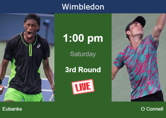 Saturday Live Streaming Christopher Eubanks vs Christopher O Connell