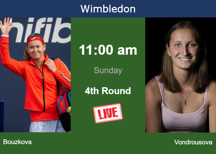 How To Watch Bouzkova Vs. Vondrousova On Live Streaming In Wimbledon On ...